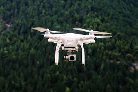 UAV — quadcopter in flight